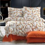 Lenjerie de pat Nicoleta Orange / Orange