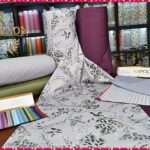 Lenjerie de pat FRUNZE DE MASLIN/HAKI UNITON